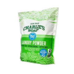Charlie’s Soap Laundry Powder Detergent (150 64 Ounce (Pack of 1), WHITE