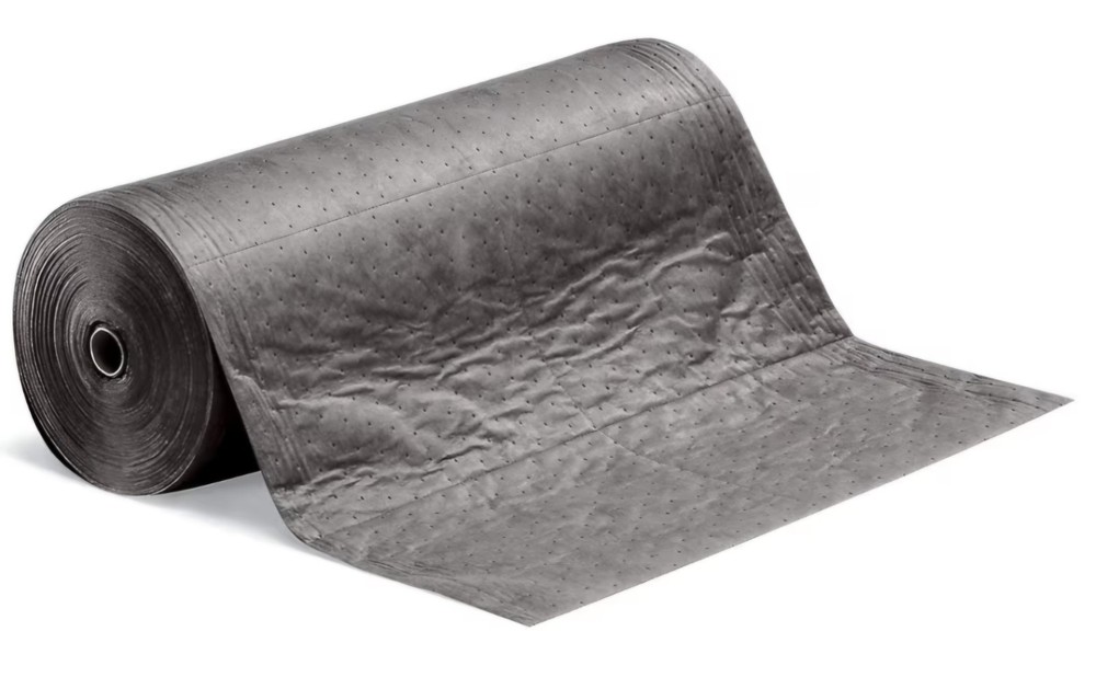 Pig Mat137 Sorbent Roll 20 Gal 30” X 150′ Universal Gray Polypropylene