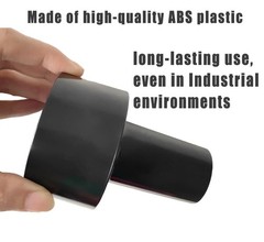 Universal Vacuum Hose Adapter 2-1/2 to 1-1/4 Inch Black Shop Vac Connector