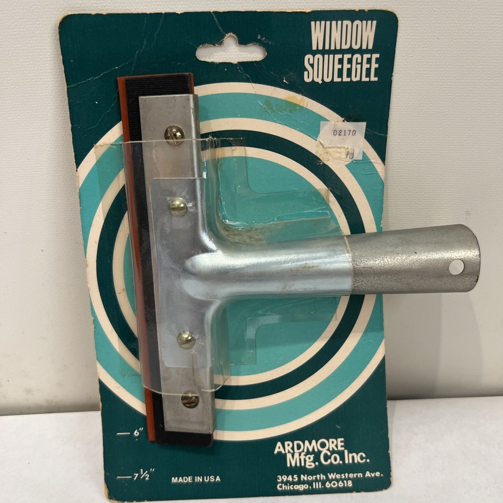 ARDMORE Professional Window Squeegee 6″ Blade Stainless Steel Made in USA