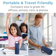 Pure Enrichment PureZone Mini Portable Air Purifier – Cordless True HEPA Filt…