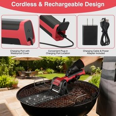 Electric Grill Brush, Cordless Rechargeable Grill Cleaner with LED Light – 950