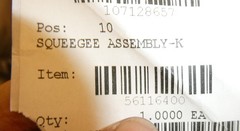 Nilfisk Advance Clarke Viper 56116400 Squeegee Assembly K – NEW