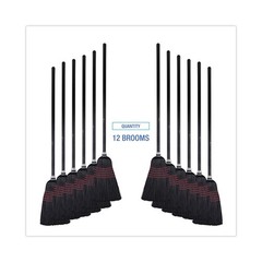 Boardwalk 930BP 10 in. x 58.5 in. Poly Bristle Brooms – Natural/BK (1 DZ) New