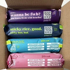 goodwipes Flushable Wipes 4x60ct Lavender Cedar Shea-Coco Rosewater Hypoallerge…