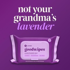 goodwipes XL Flushable Wet Wipes Lavender 418 Count 8 Pack + Travel Pack