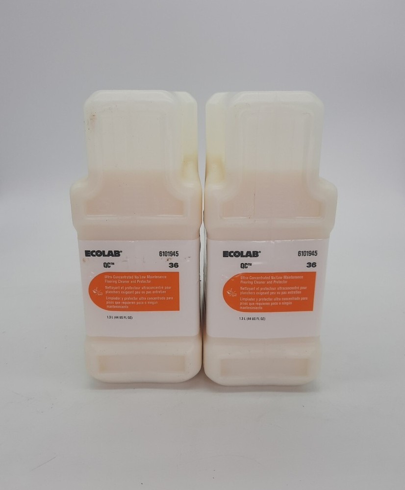 2X Ecolab 6101945 Consentrated low Maintenance Flooring Cleaner & Protector 44oz