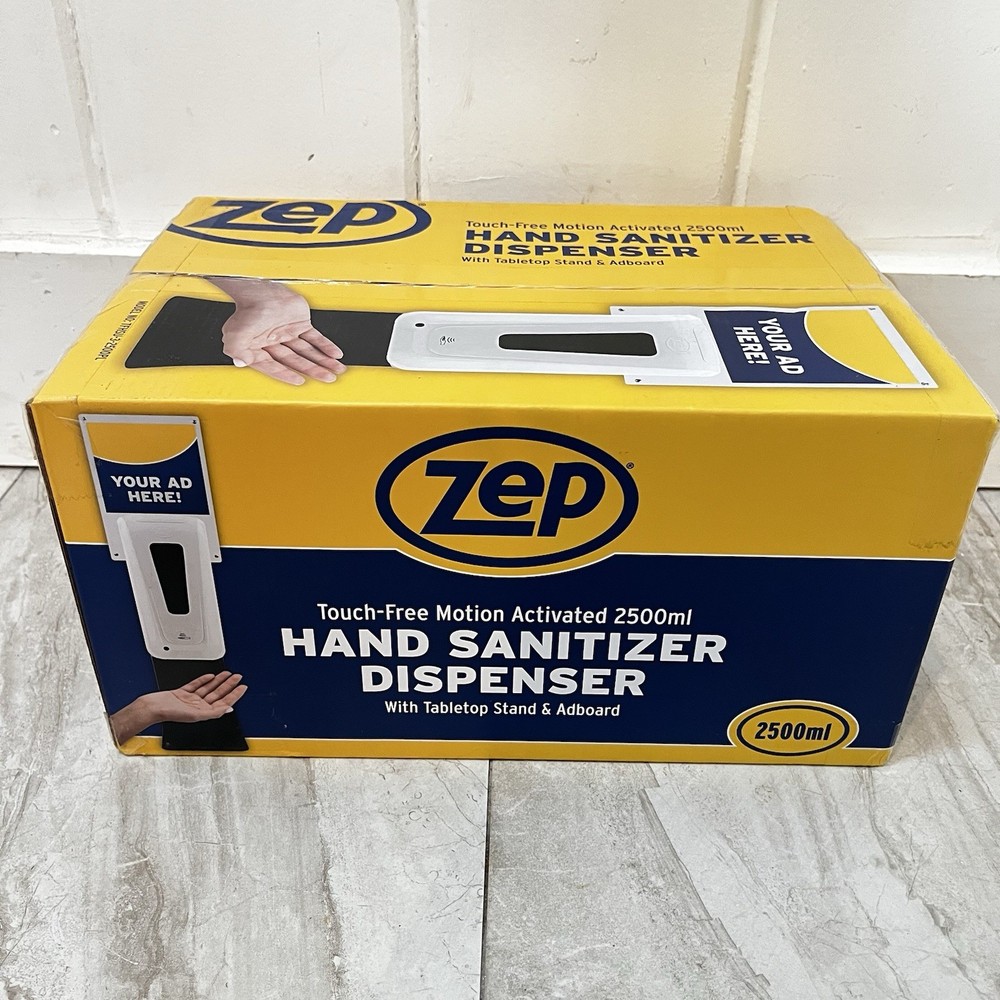 Zep Hand Dispenser Touch-Free Motion w/ Stand 84.54 Oz TFHSU-1- 2500PL NEW