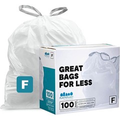 Plasticplace Custom Fit Trash Bags Compatible Simplehuman Code F 100 Count