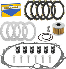 Clutch Kit & Friction Steel Plates with Heavy Duty Gasket & Springs for Kawasaki