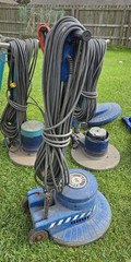Lot Of 4 Scrubber Machines And Pads