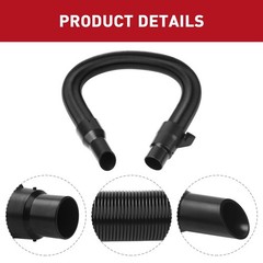 14-37-0105 18V/28V Wet/Dry Vac Hose Assembly Compatible 1.25 inches, Black