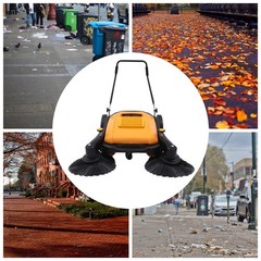 41 Inch Walk-Behind Sweeper Street Floor Road Sweeping Floor Cleaner Hand Push
