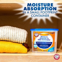 Arm & Hammer Clean Burst Moisture Absorber and 14 Ounce (Pack of 3), White