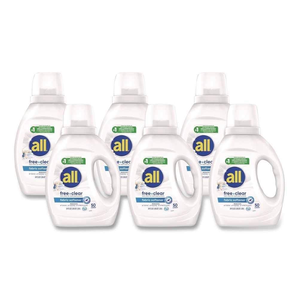 Dial 47430 34 oz Bottle Liquid Fabric Softener – Fragrance Free (6/CT) New