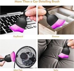 Interior Cleaning Brush Duster with Ultra Soft Bristles Auto Detailing Brushes D