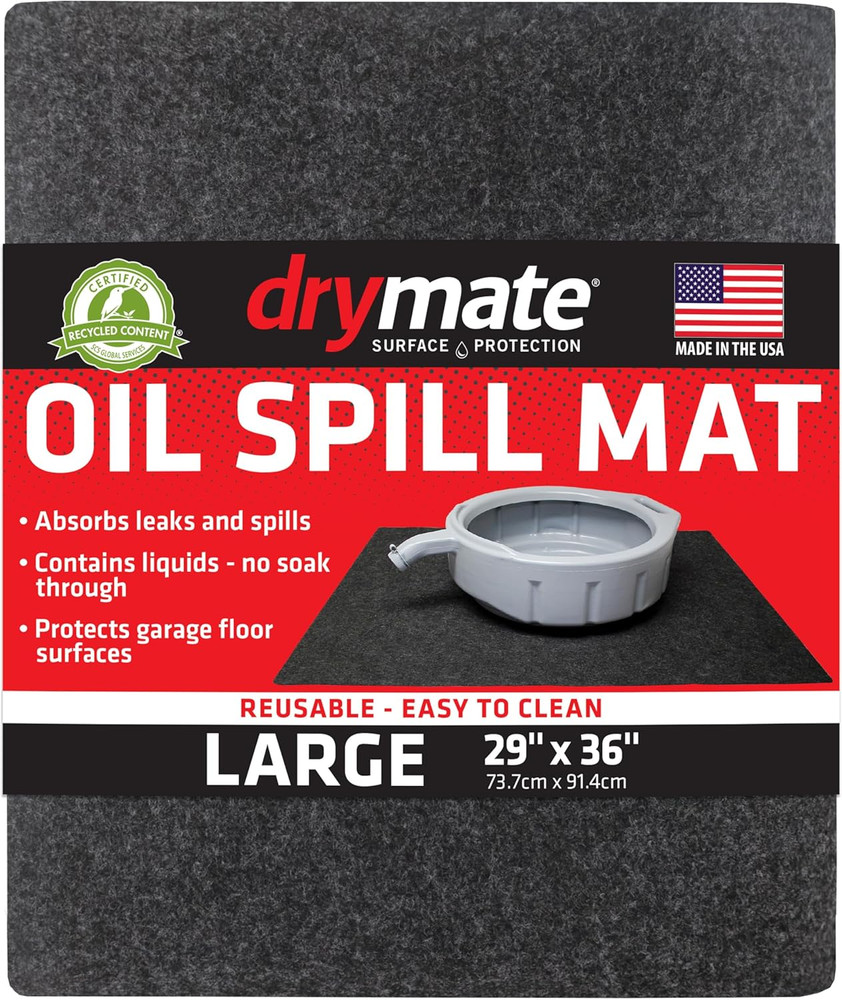 Oil Spill Mat 29″x36″ Reusable Waterproof Garage Floor Protector Absorbent Oil
