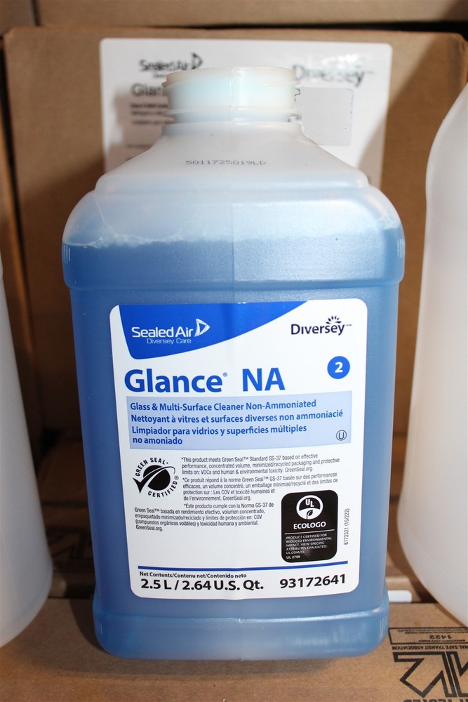 Diversey Glance NA Glass & Multi-Surface Cleaner for J-Fill, Refill, 2.5L