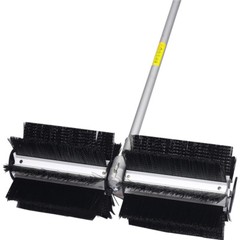 52cc Handheld 2.4HP Gas Power Sweeper Broom Snow Dirt Driveway Walkway Clean
