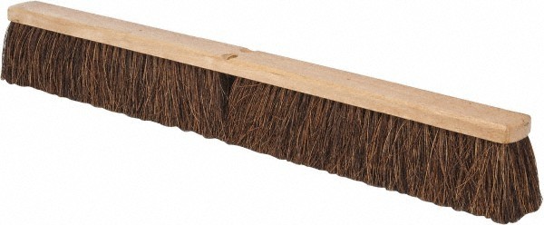 PRO SOURCE 36″ Push Broom Head: Palmyra Bristle, Wood Block, Handle Not Incl