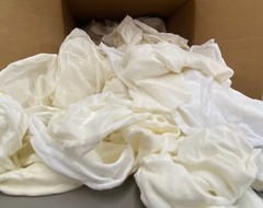 Cottonall White Knit Blend Knitted Wiping Cloths 5lb Box Rags