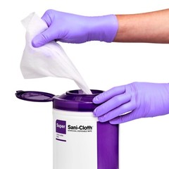 PDI Super Sani-Cloth Germicidal Disposable Cleaning Wipes Large Q55172 160/can