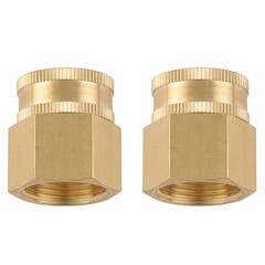 2 Pack Garden Hose Adapter,3/4″ NPT X 3/4″ GHT Connector with 3/4 inch, Brass