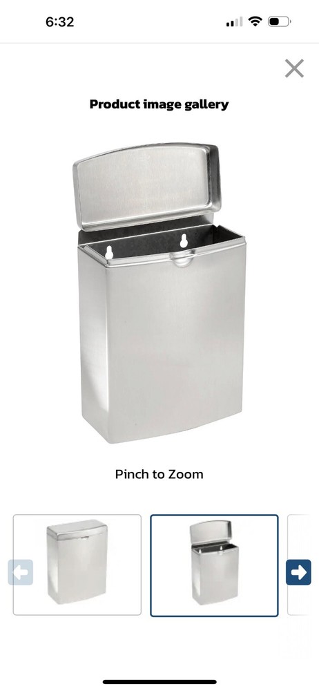 Bobrick® ConturaSeries® Surface Mounted Sanitary Disposal – B-270