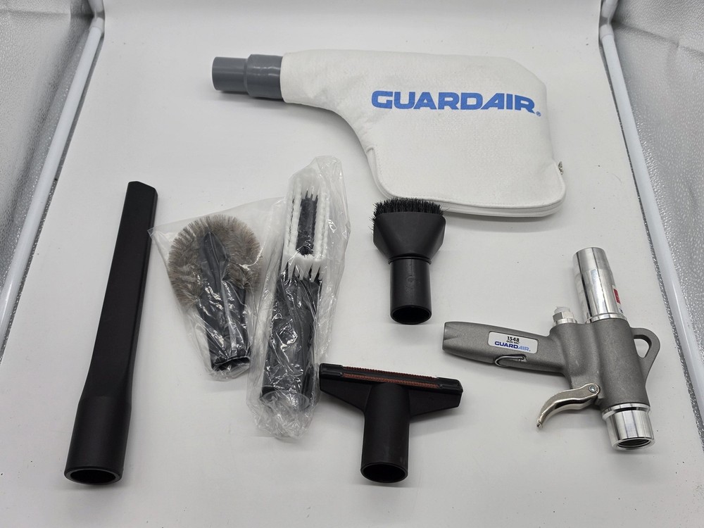 Guardair 1548 GunVac Pneumatic Vacuum Gun Kit Bag Wand Attachments Tools