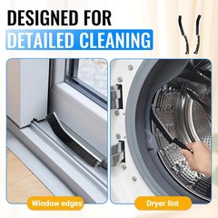 5 Pack Dryer Vent Cleaner Kit, Extra Long Flexible Brushes for Lint, Black