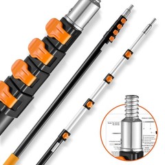 Telescoping Pole, 6 to 24 FT Pole, Extension Multi – Purpose Pole, Sturdy