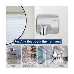Commercial Hand Dryer Wall Mounted,Stainless Steel Electric Hand Dryer for Ba…