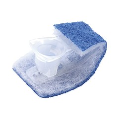 Scotch-Brite 558RF Disposable Toilet Scrubber Refill – Blue/White (10/Pack) New