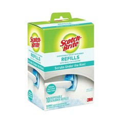 Scotch-Brite 558RF Disposable Toilet Scrubber Refill – Blue/White (10/Pack) New