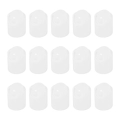 15Pcs White Disc Top Caps Replacement 20/410 Press Disk Cap 0.9×0.8×0.7”