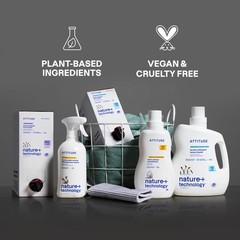 Attitude Liquid Fabric Softener Plant-Based Vegan He Compatible Naturally