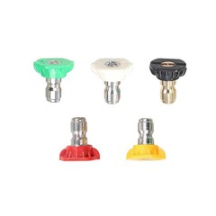 Laranvi 5 Pack Pressure Washer 1.2 inches, Black,Red,Yellow,Green, White