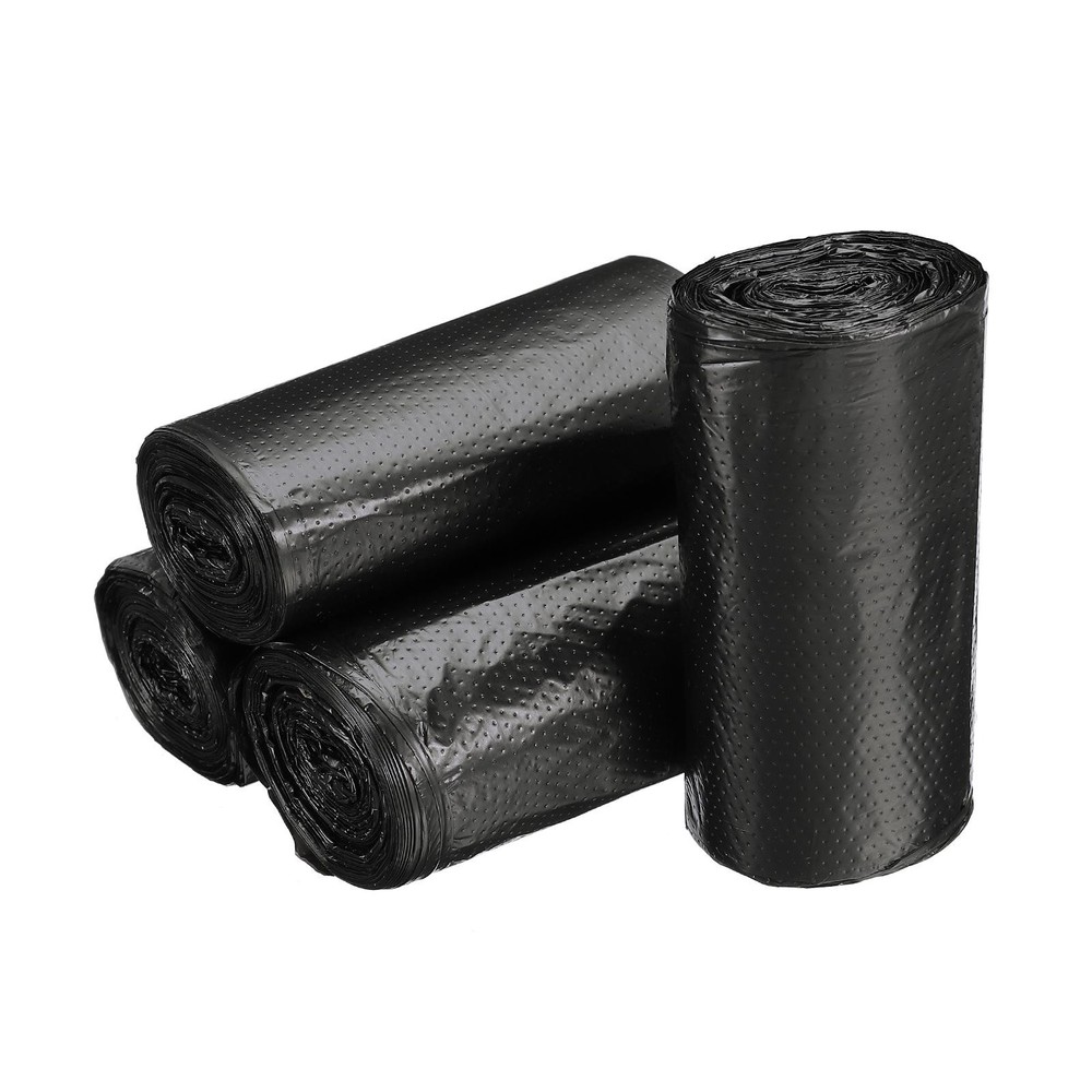 8 Rolls / 240 Counts Small Trash Bags 0.5 Gallon Garbage Bags Black