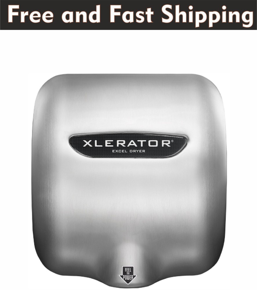 Excel Dryer XLERATOR® XL-SBH Hand Dryer with HEPA Filter-Brushed Stainless Steel