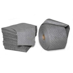Brady Mro300 Sorbent Pad, 20 Gal, 15 In X 19 In, Universal, Gray, Polypropylene