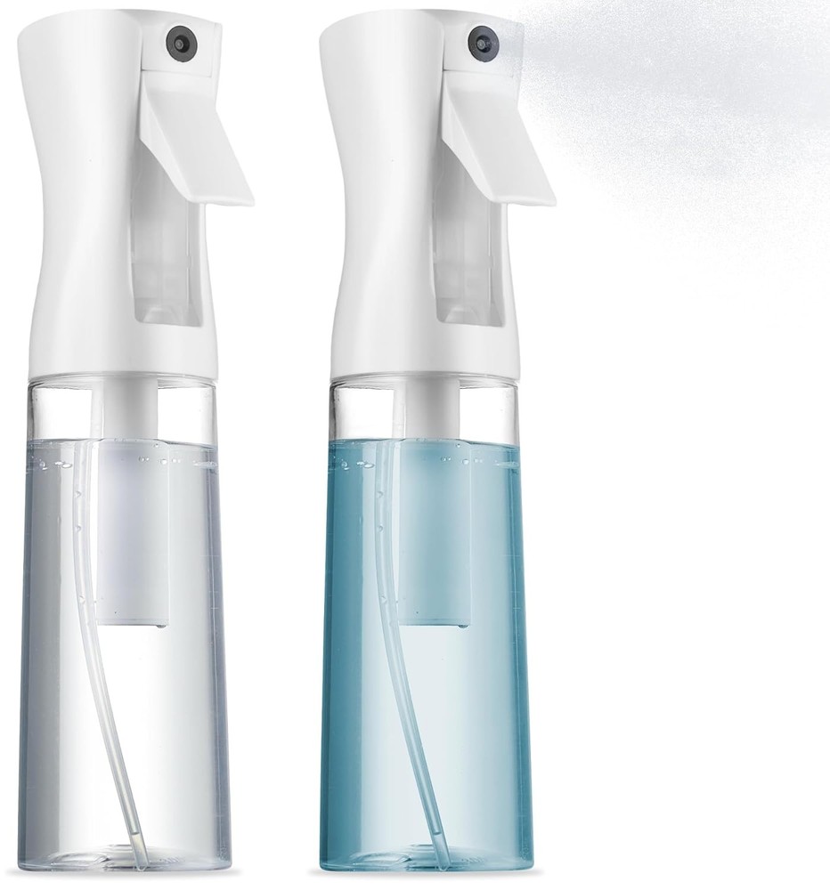 2 Pack Continuous Spray Bottles – Ultra Fine (2-Pack) – 6.8 OZ- 200ml, Clear