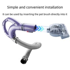 Upgraded Pet Hair Power Brush Tool Attachment 7.28 x 4.92 x 2.95 inch, Gray