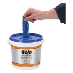 GOJO 6298 Fast Towels 6.93 in. x 7.93 in. Hand Cleaning Towels (4/Carton) New