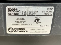 Nilfisk Advance QuickStar Commercial Canister Vacuum 1100W 905506010 Tested Hose