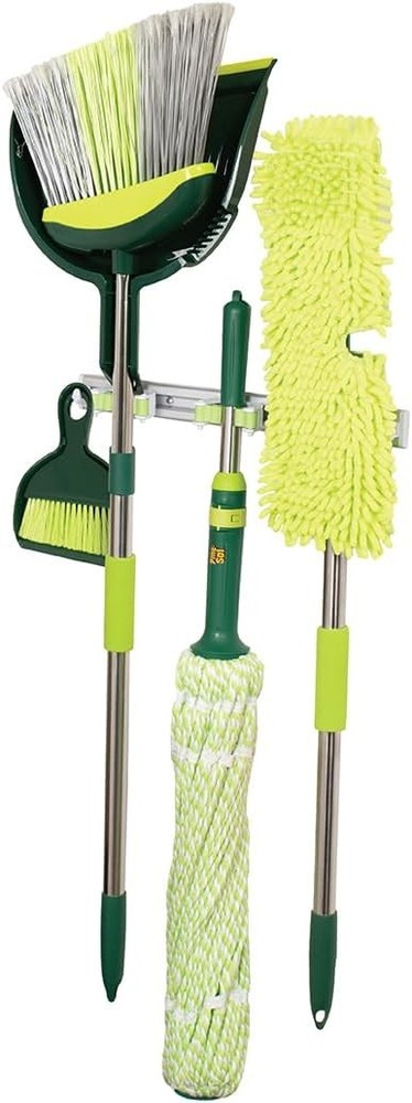 Broom & Mop Cleaning Set – All-in-One Floor Cleaning Kit with Angled Broom and