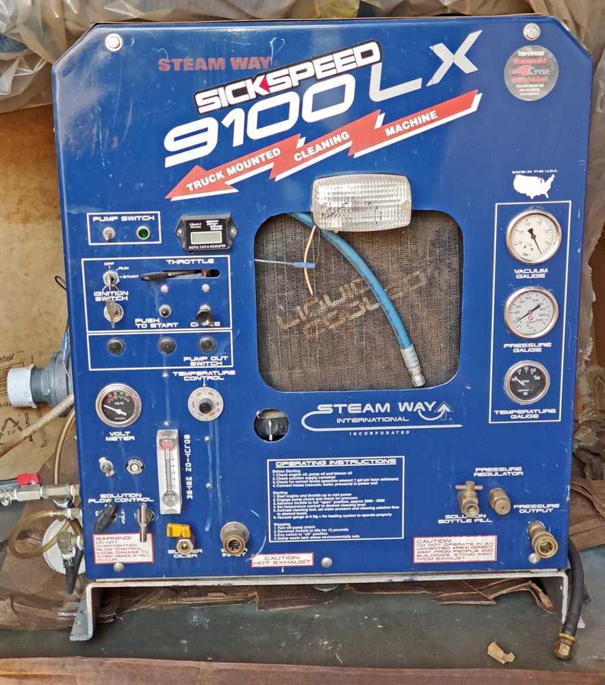 Steamway 9100 LX Truck Mount Carpet Cleaning Restoration