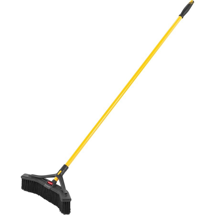 Lot of 2 – Rubbermaid Commercial Maximizer Push to Center Broom Yellow/Black