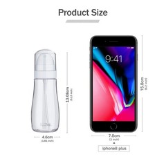 Yolaist Small Spray Bottle with Fine Mist, 2 Pack 100ml, transparent