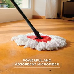 O-Cedar EasyWring Microfiber Spin Mop, Bucket Standard, #1 Easywring System