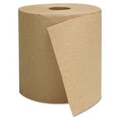 GEN 1825 800 ft. 1 Ply Hardwound Towels – Brown (6/Carton) New